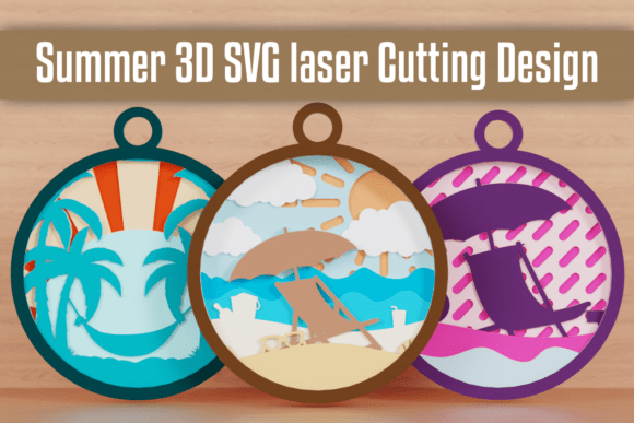 3D SVG Freebies: Evaluating the Summer SVG Circular Design