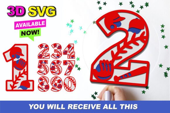 Baseball Numbers 3D SVG Review: A Designer’s Take