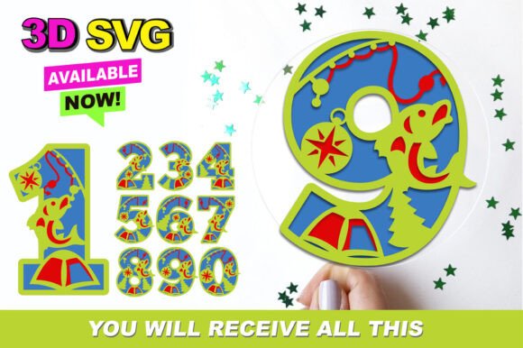 Fishing Numbers 3D SVG: A Dynamic Design Asset for Creative Branding