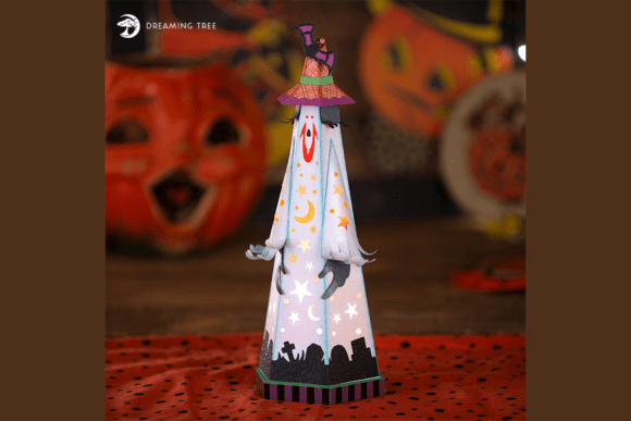 Goofy Goblin Luminary SVG: A Whimsical 3D Halloween Design Asset