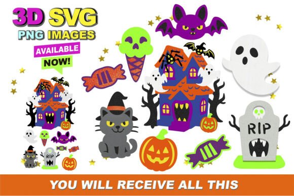 Halloween 3D SVG: A Design Asset for Polished Content Creators
