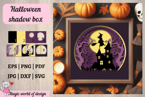 Halloween Shadow Box 3D SVG Review for Digital Sellers