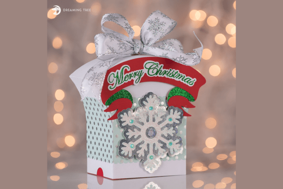 Merry Christmas Gift Box SVG: A Festive 3D Design for Handmade Creators