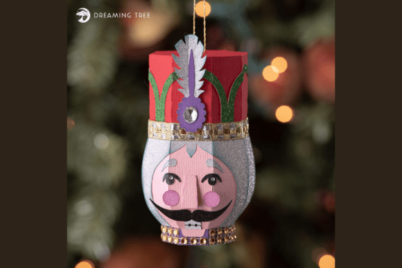 Nutcracker Ornament SVG: A Festive 3D Graphic Design Asset for Christmas Campaigns