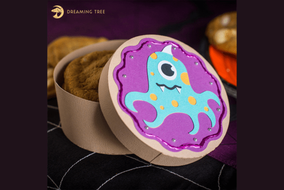 Octopus Cookie Box SVG: A Playful 3D Design for Halloween Branding