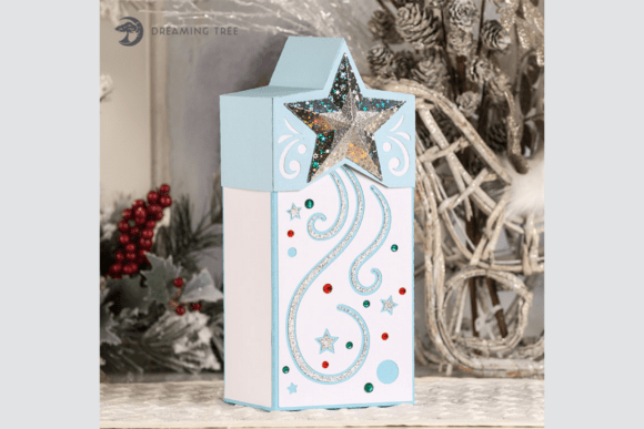 Star Gift Box SVG: A 3D Christmas Design Asset for Creative Marketers