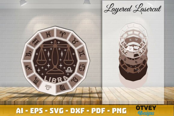 Zodiac 3D Layered Lasercut File: A Visual Powerhouse for Bloggers and Publishers
